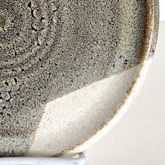 Dan Eash Pottery PA Handmade Brown Glazed Stoneware Decorative Plate 7in - Picture 4 of 8